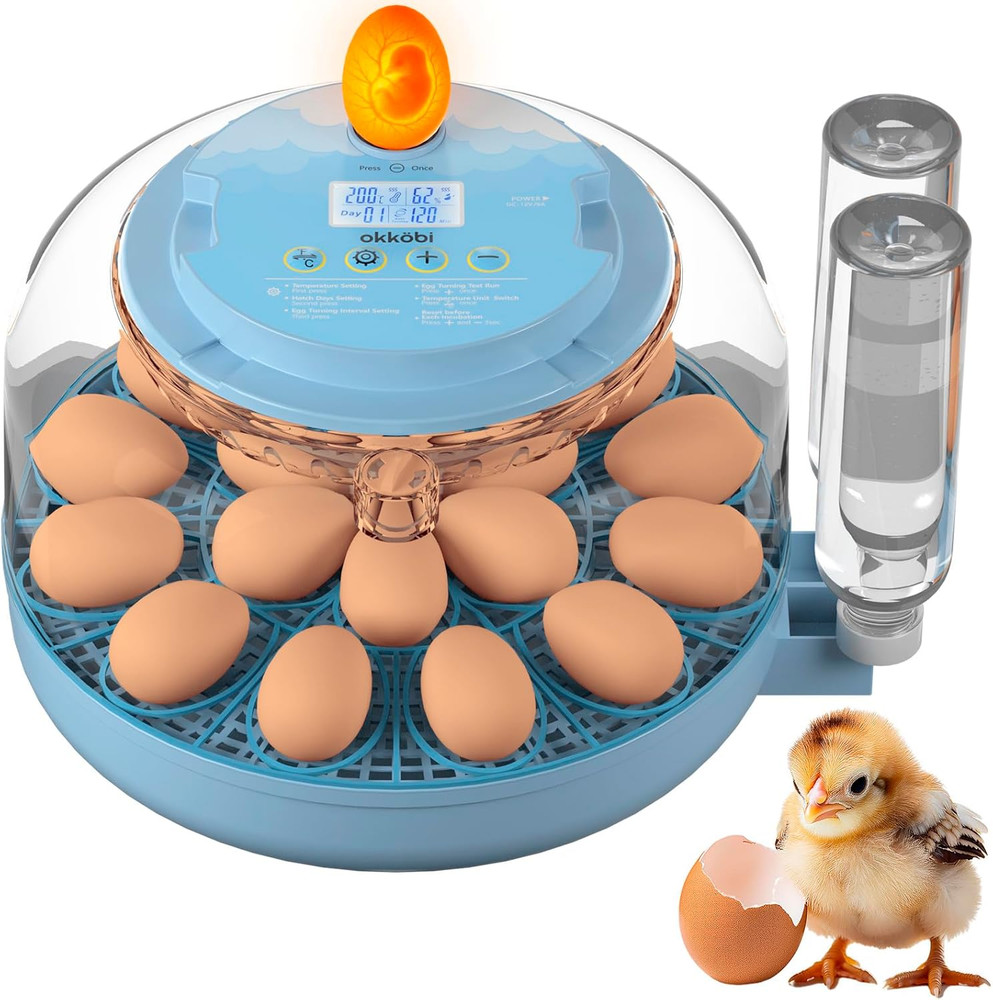 18 Egg Incubator with Automatic Egg Turning and Humidity Control – Egg Incubator