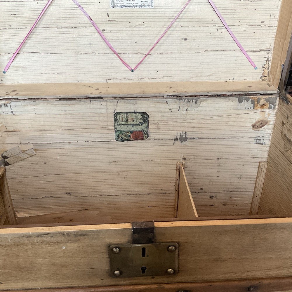 Antique Goyard domed steamer trunk