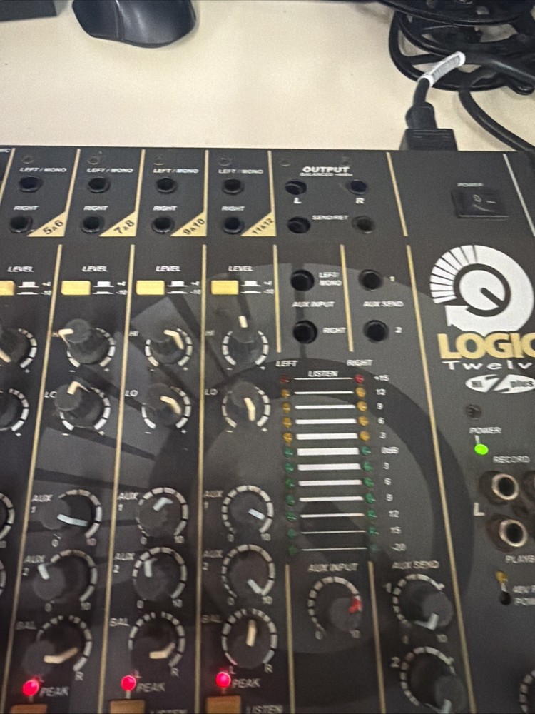 Studiomaster Logic Twelve Mixer Tested Powers On Not Fully Tested With Audio