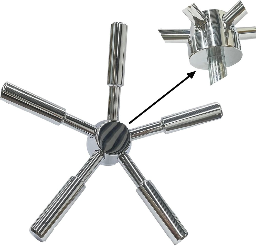 5 Spoke Safe Handle Replacement for Most Gun Safe Depository Safes Home box