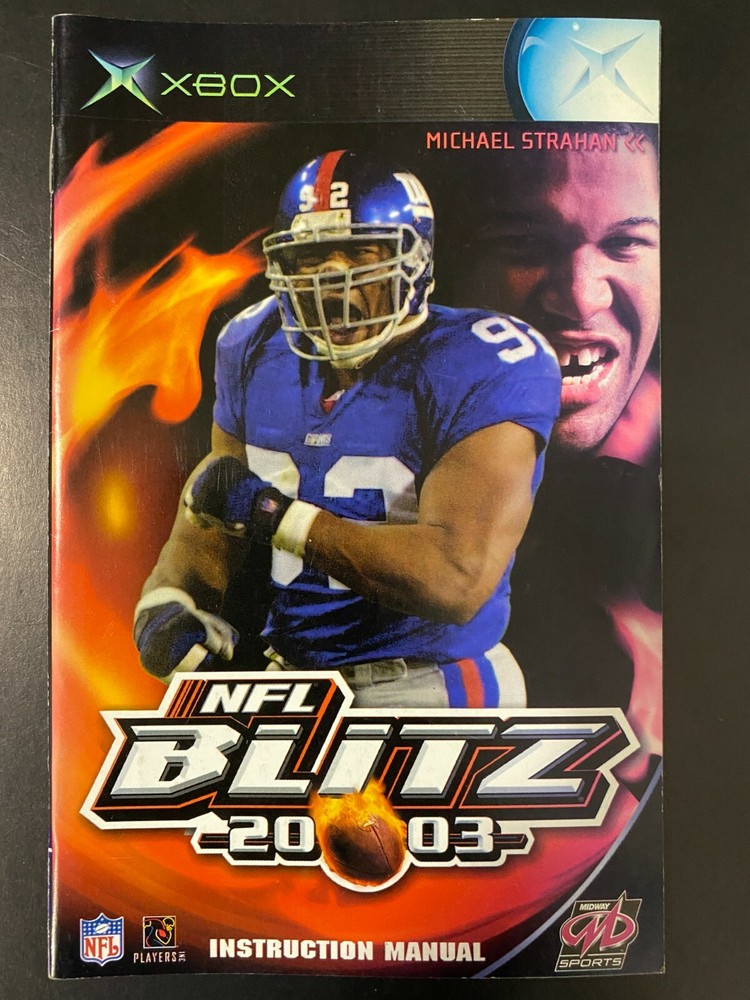 NFL Blitz 2003 Microsoft XBOX Instruction Manual Only