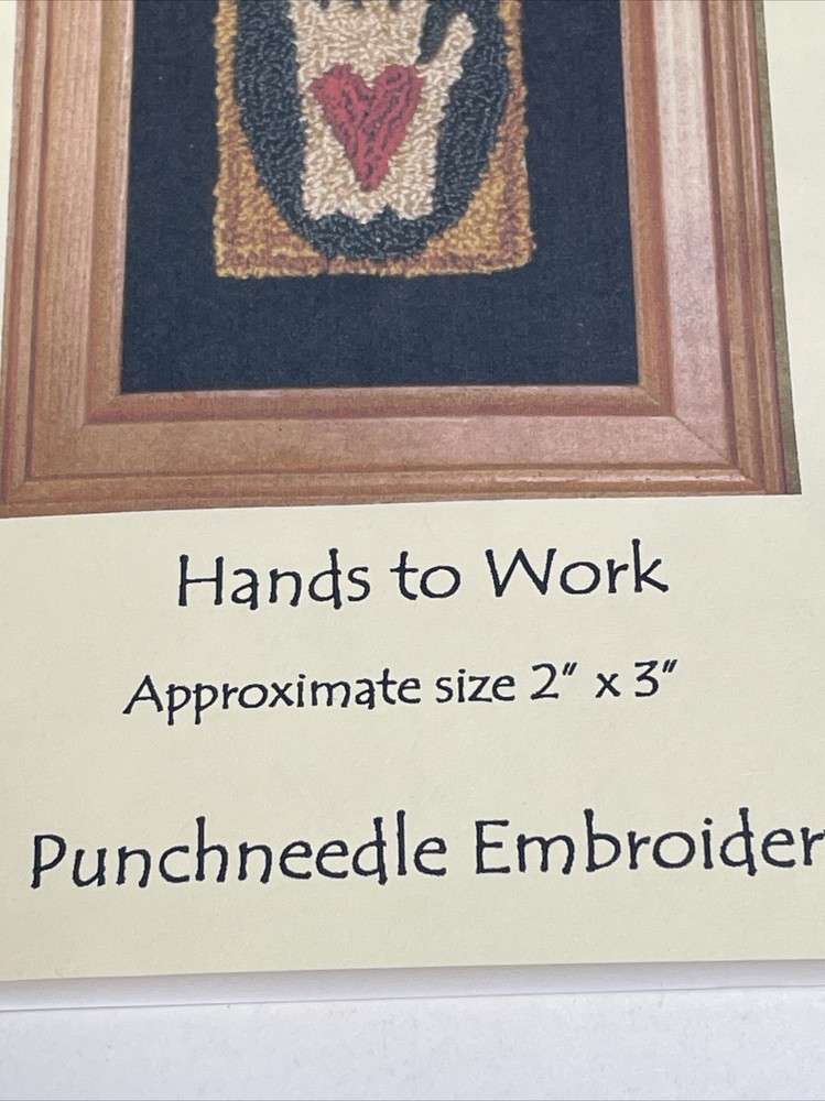 Attic Heirlooms Hand To Work Punchneedle Embroidery