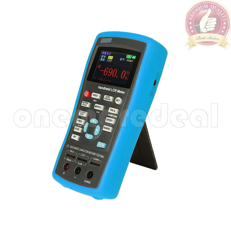 Handheld LCR Meter LCR Tester Capacitance Inductance Meter Frequency 100KHz #OM