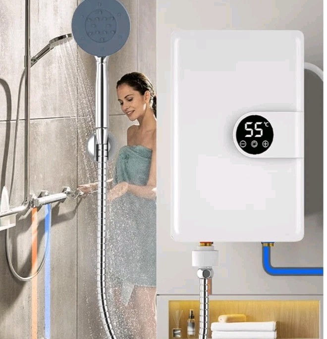 Instant Electric Tankless Water Heater 220V for Bathroom Toilet - Compact