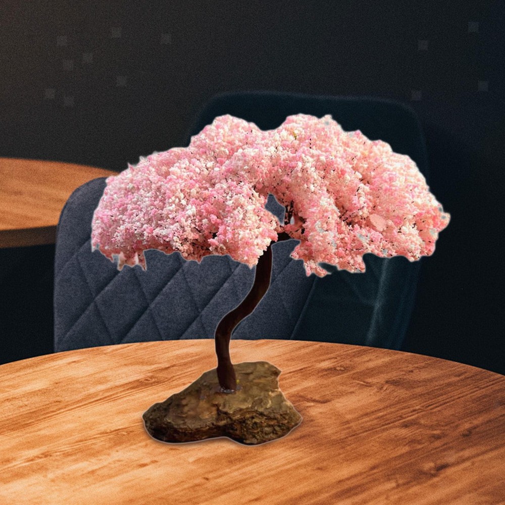 Tree Model Cherry Blossom Tree Simulated Mini Artificial Tree Ornament for