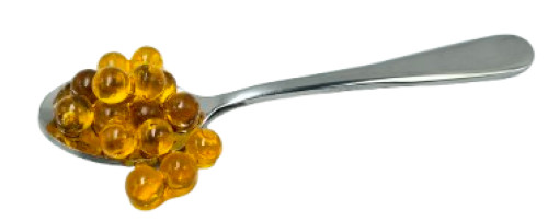 Display Fake Food Prop Caviar Spoon Spill