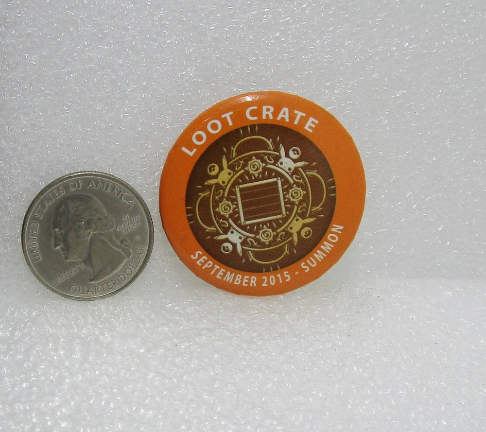 Loot Crate September 2015 Summon Button Pin