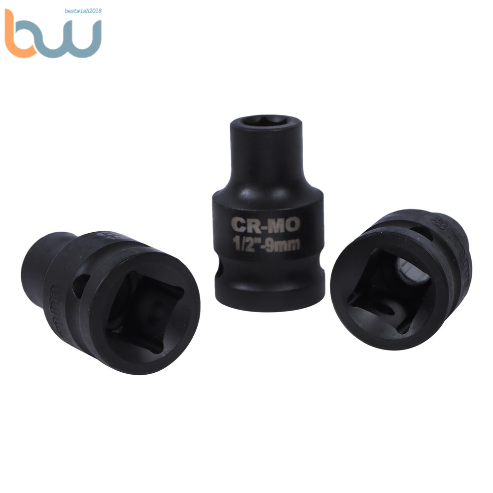 1/2 Inch Drive Deep Impact Socket Tool Set Metric Garage Workshop Tools 35pcs