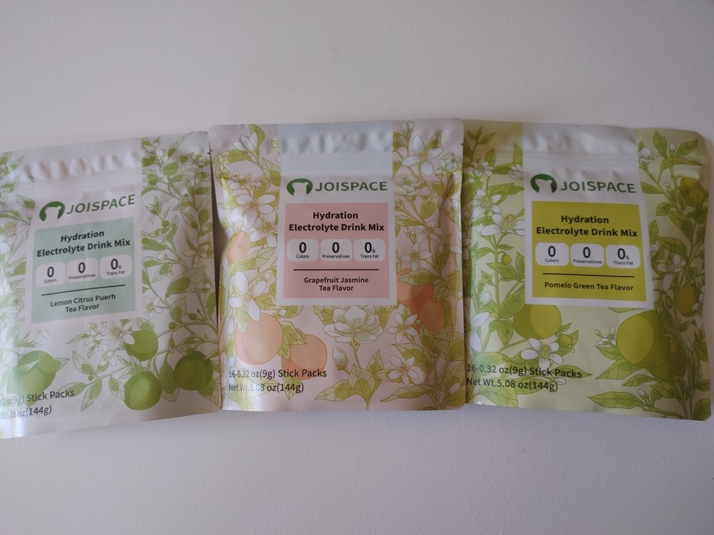 Joispace Hydration Electrolyte Drink Mix 3 Pack Lot