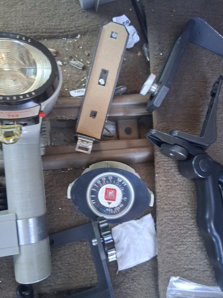 Vintage Cameras Accessory And Lights Untested
