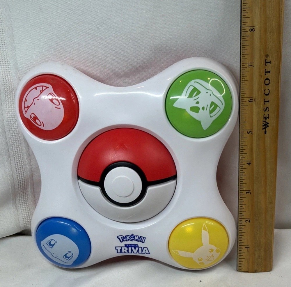 Pokemon Triva Electronic Game Talking Sound Lights Tested And Working