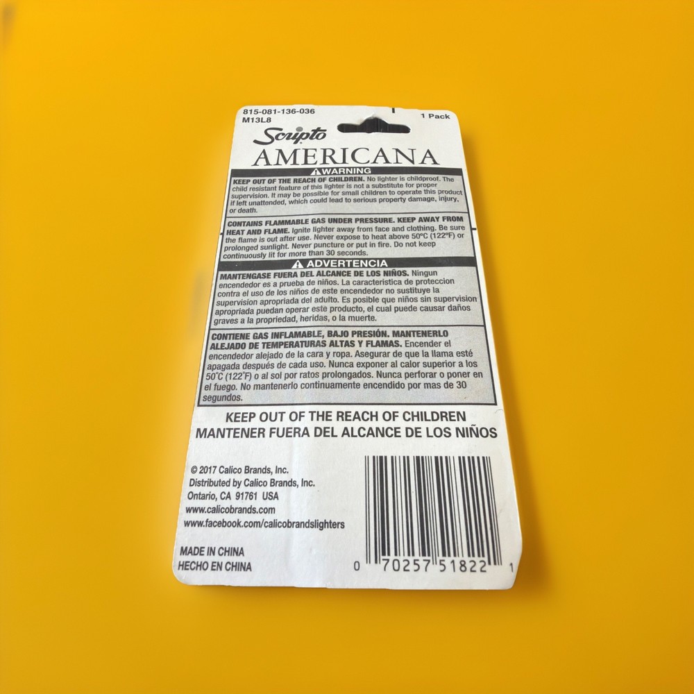 Scripto Americana Premium Quality Lighter *American Eagle Design*