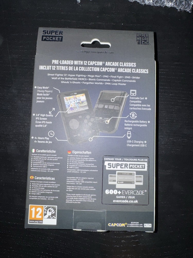 SUPER POCKET HANDHELD CONSOLE CAPCORN x KITH HYPER MEGA TECH