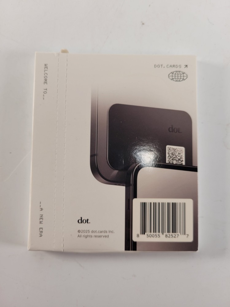 Dot. Card Thin Digital Business Card - Black Tap to Share iPhone Android