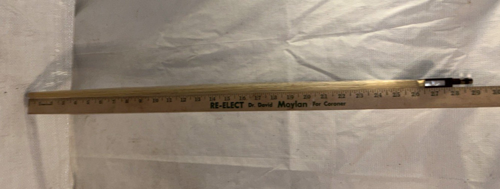 VIOLIN BOW & CASE MARKED "VALE" - 29" LONG