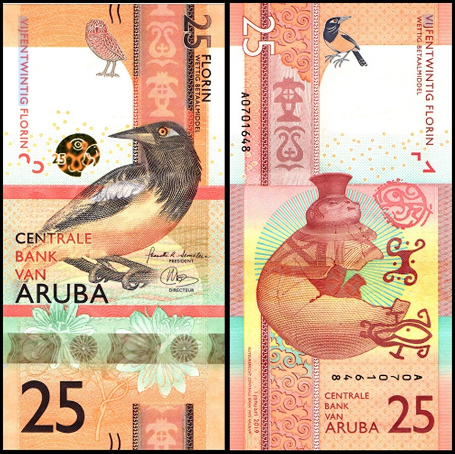 Aruba 25 Florin, 2019, P-22, UNC