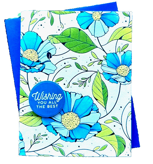 SPELLBINDERS BetterPress COSMOS BACKDROP Letterpress Plate +5pc LAYERED STENCILS