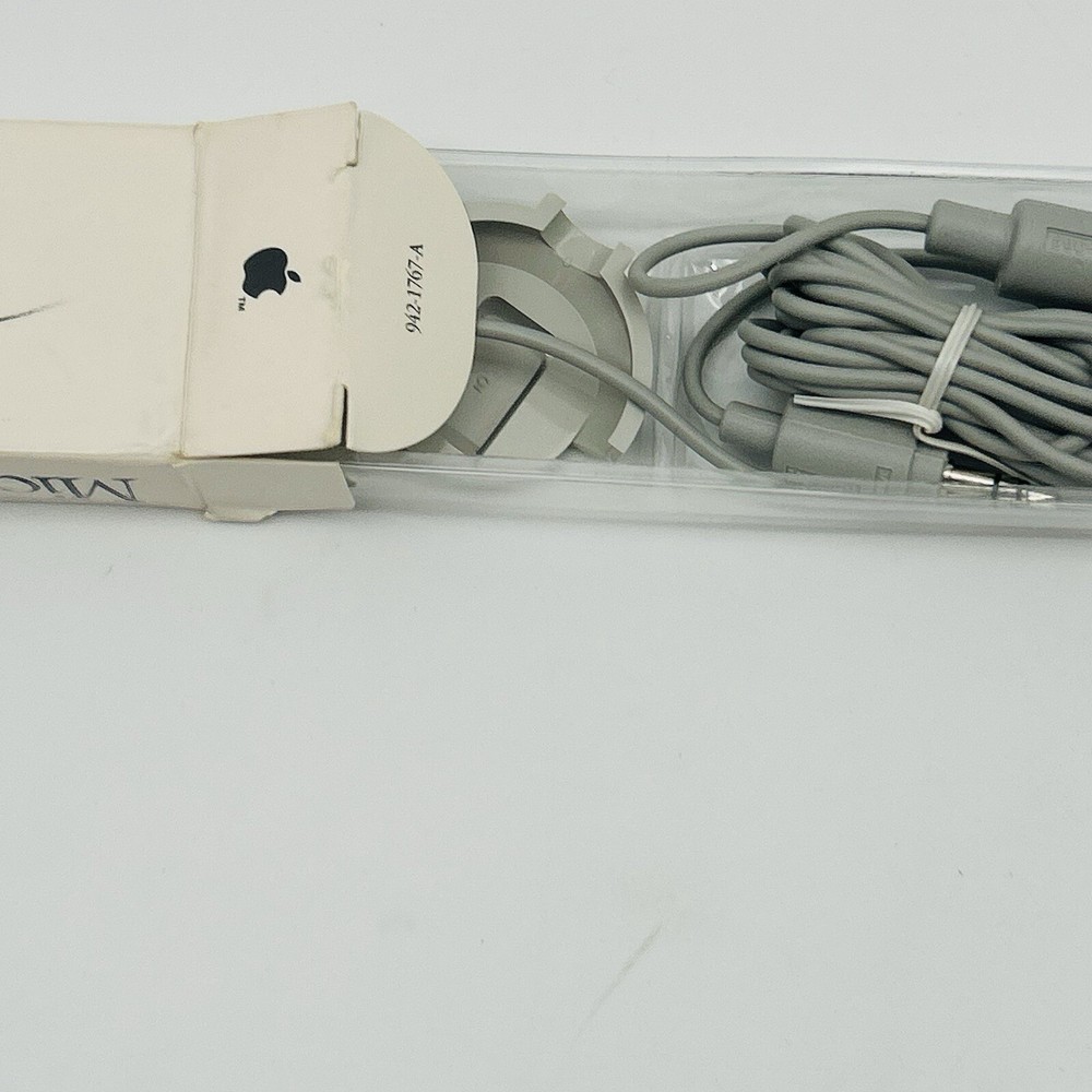 VINTAGE 1990 Apple Microphone Original Box Apple Computer Mic Electronics NEW
