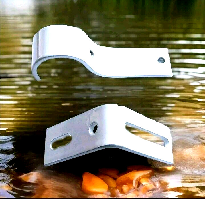 White metal holder for macrame. 90° and hanging hook.2pc