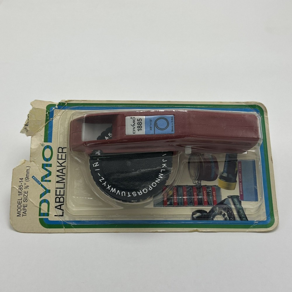 DYMO Labelmaker 1885-14 Tape 3/8"  Red