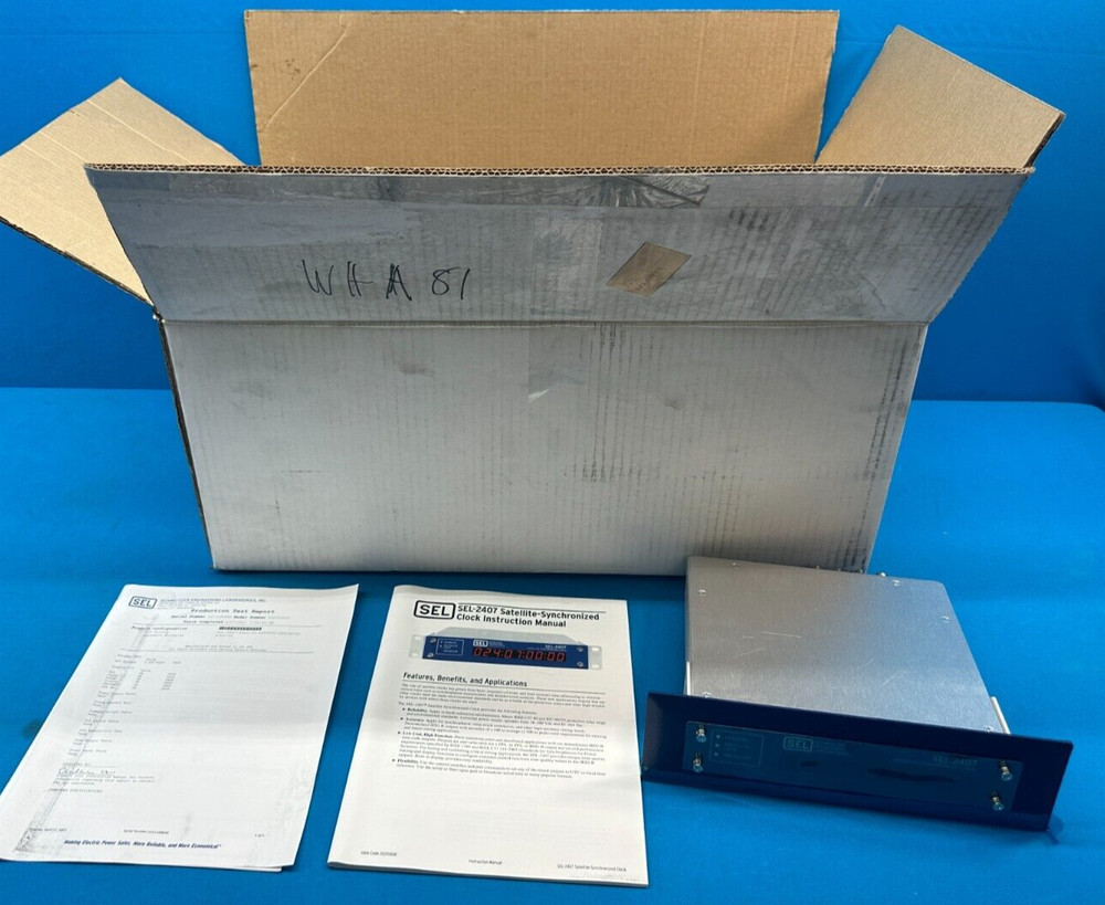 Schweitzer Engineering SEL-2407 Satellite Synchronized Clock  240700033