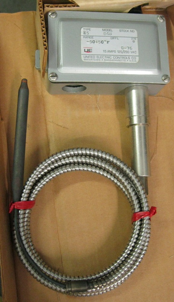 United Electric E5-84 Temperature Control Range: -50-50F