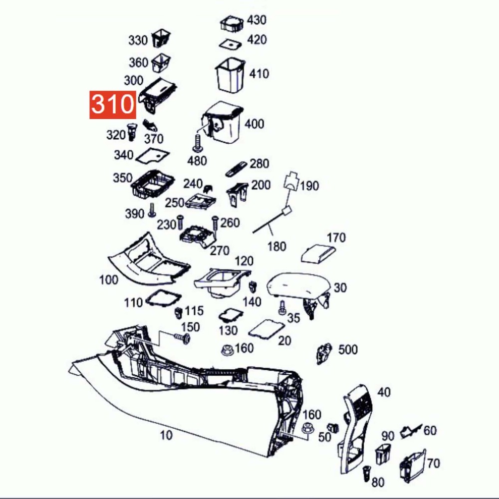 Cigarette Lighter w/LED Socket Cable for Mercedes-Benz 2015-2019 W166 GLS-Class