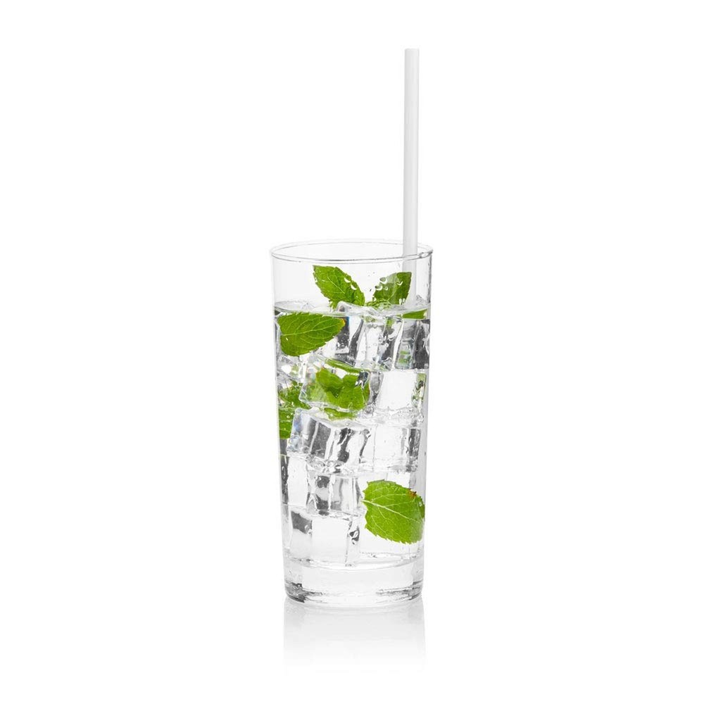 Compostable Drinking Straws - Bulk Pack of 300 - Plastic Alternative Corn-Sta...