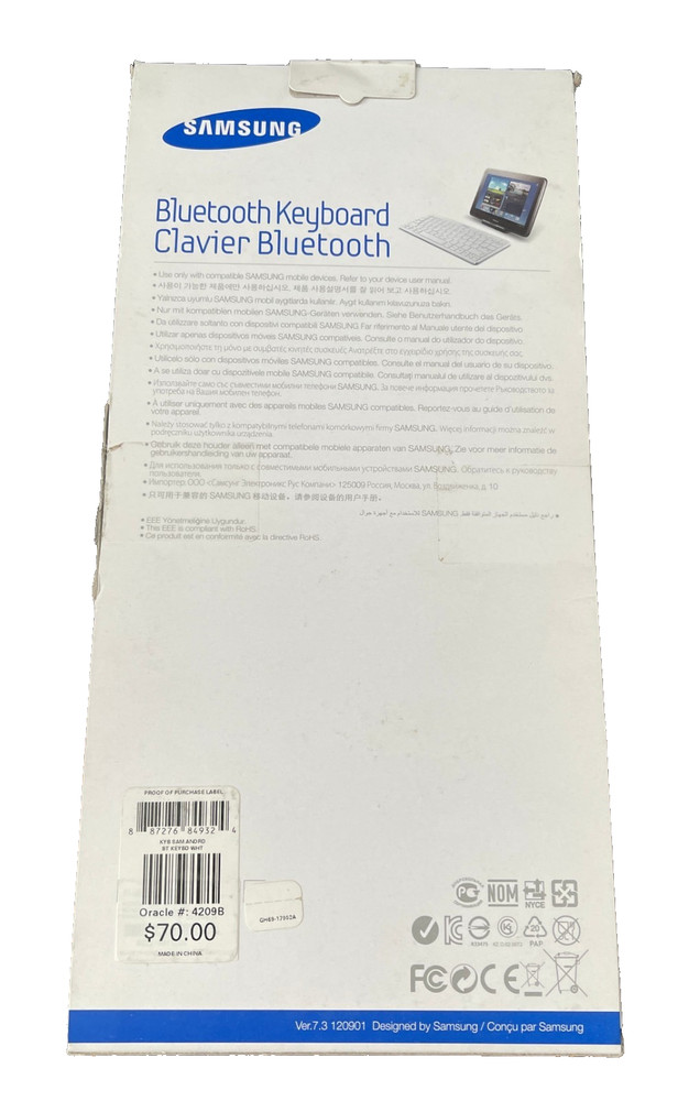 Samsung Clavier Bluetooth Keyboard - White