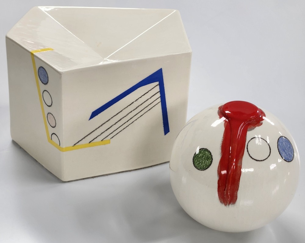 Handmade/Fired Ceramic Art Deco Contemporary Artwork