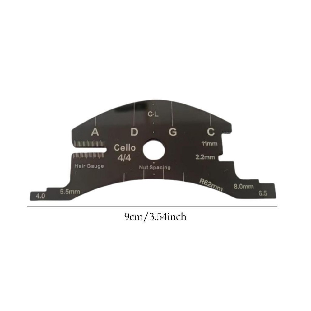 4/4 Cello Bridge Template Tool Compact Precision Replacement Reference Tool