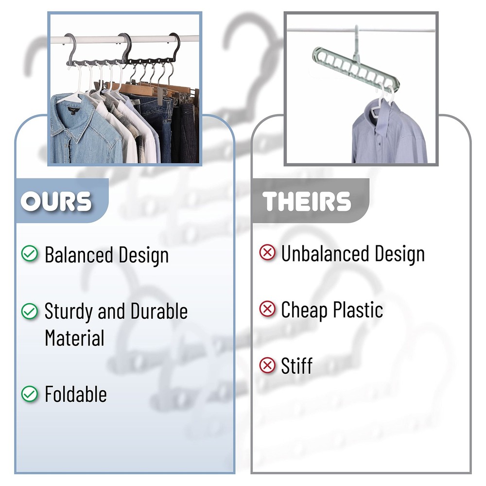 Mr. Pen Space Saving Hangers - 8 Pack Mixed Color 8 Pack, Colors