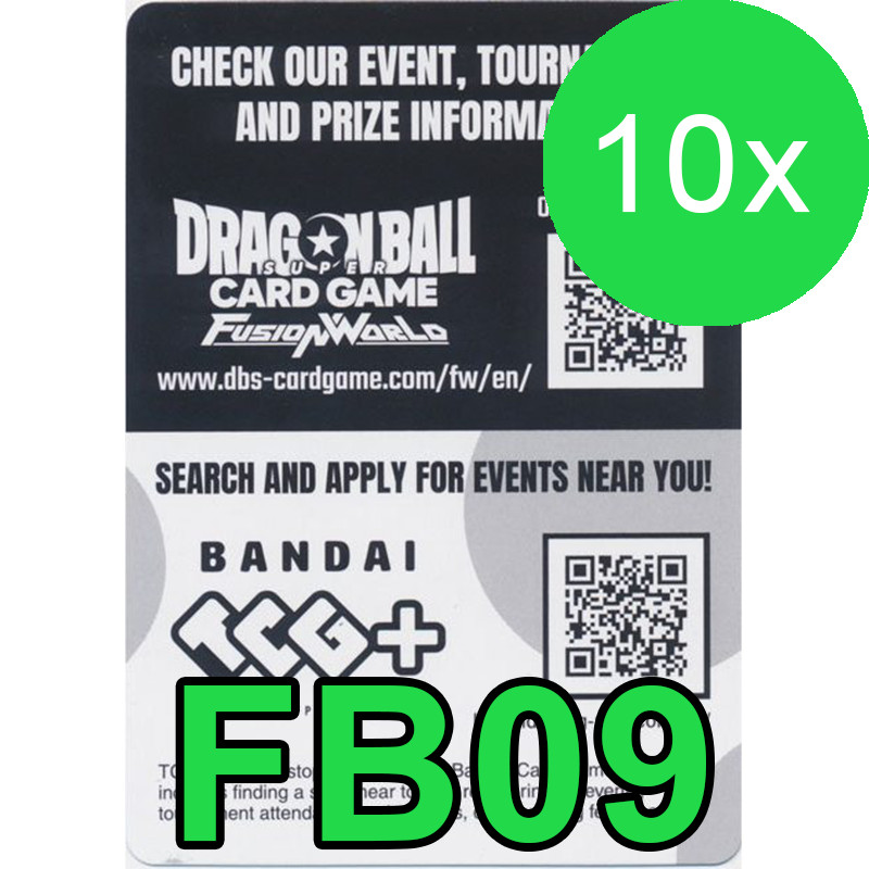 Dragon Ball Super Fusion World FB09 DUAL EVOLUTION Code 10x Fast Code