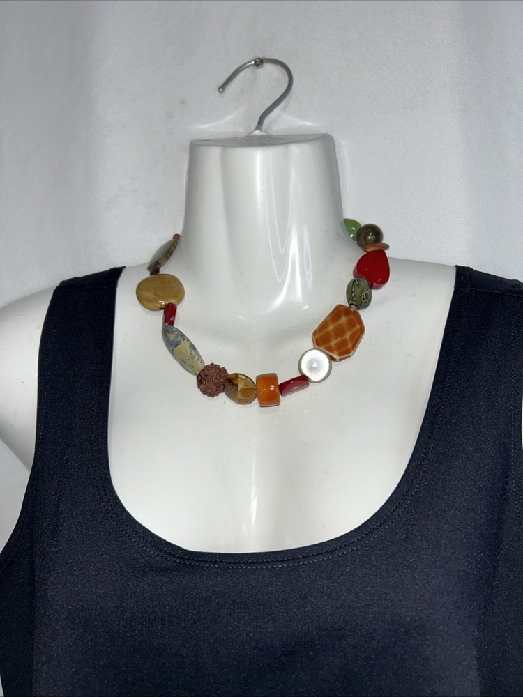 Vintage Multi-Color Stone Necklace