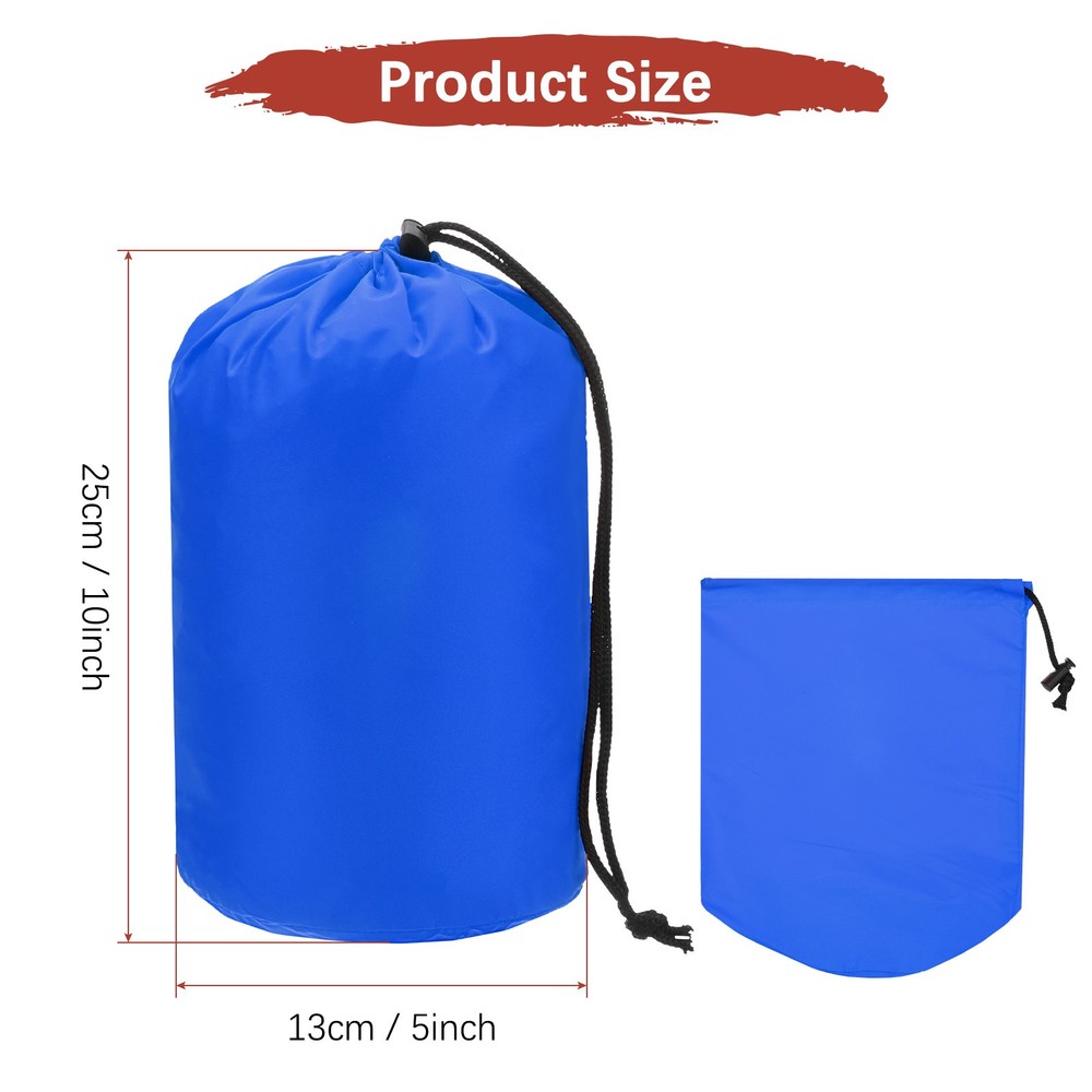 2-Pack Stuff Sack, Waterproof Outdoor Storage Sacks Backpacking [Sapphire Blue]
