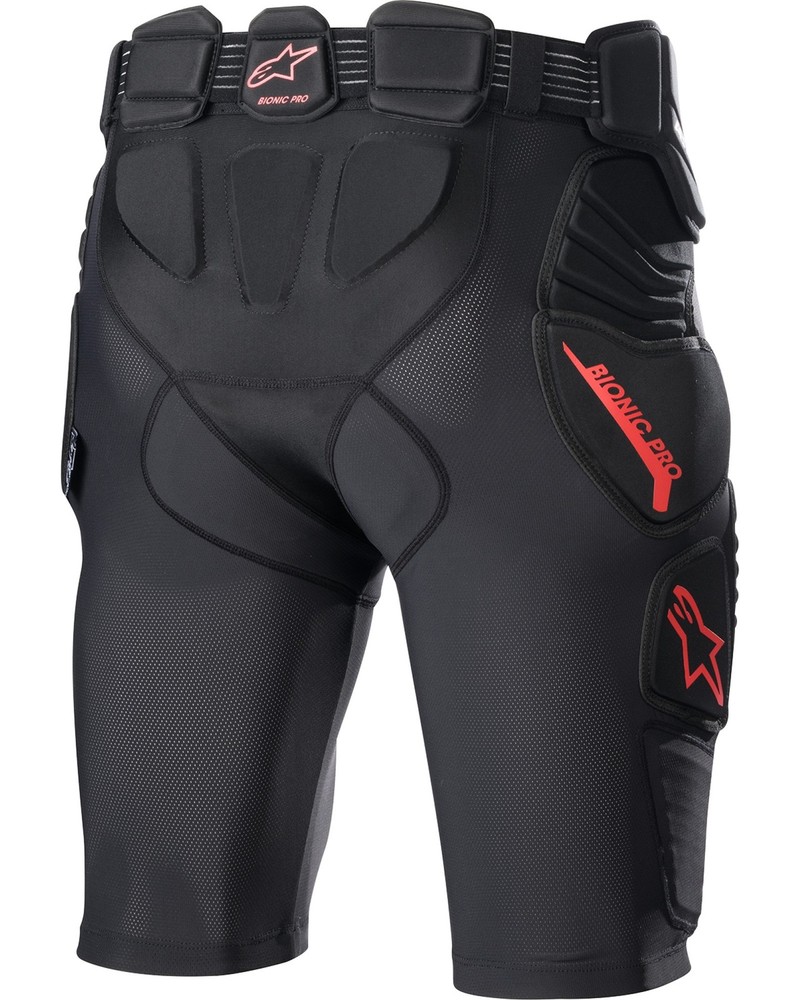 Alpinestars Bionic Pro Mens Protective Shorts Black/Red