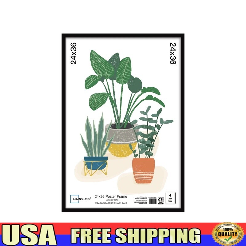 Lightweight Plastic Poster Frame Vertical/Horizontal Display Art Prints New