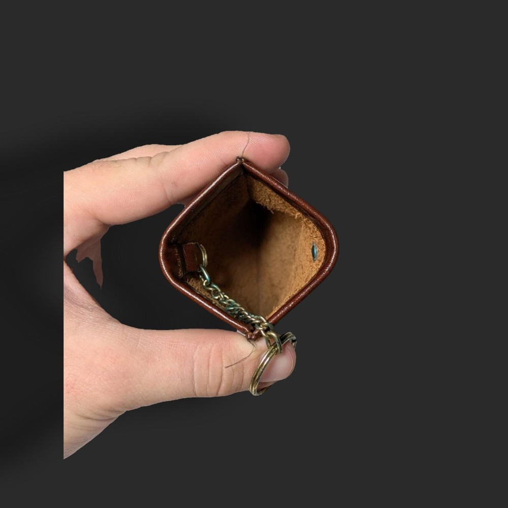 Vintage German Leather Bell Drop Key Case