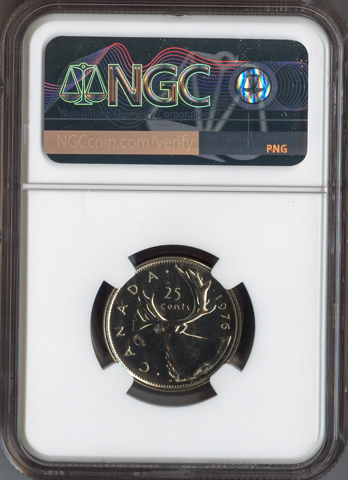 1976 Canada 25 Cents 25C NGC MS68 MAC Quality