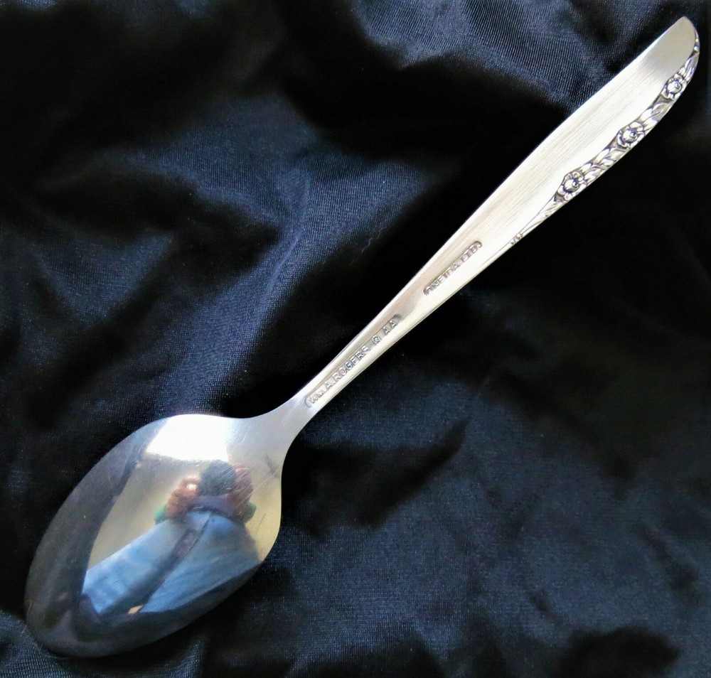W. A Rogers AA ~ Brittany Rose (1948 Pattern) Teaspoon: SHIPS FREE & INSURED