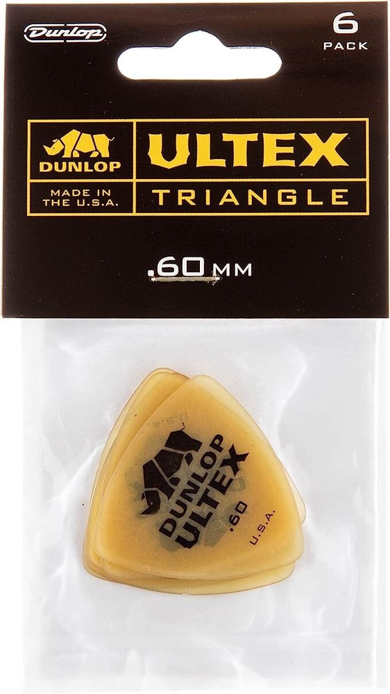 Dunlop Ultex Triangle Player's Pack, 6 Picks, .60mm