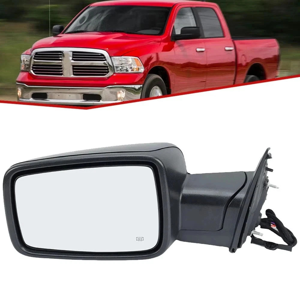 Mirror Driver Left Side Heated for Ram 1500 Classic 2500 2013-2018 Manual Fold