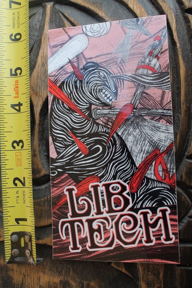 LIB TECH Snowboards Worm Monster Attack Space Alien Red Snowboarding STICKER