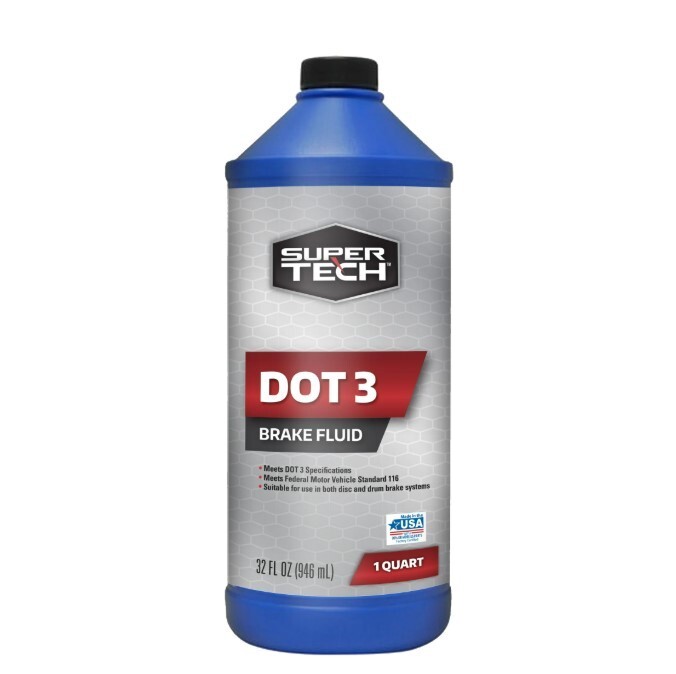 Super Tech DOT 3 Brake Fluid, 12 oz