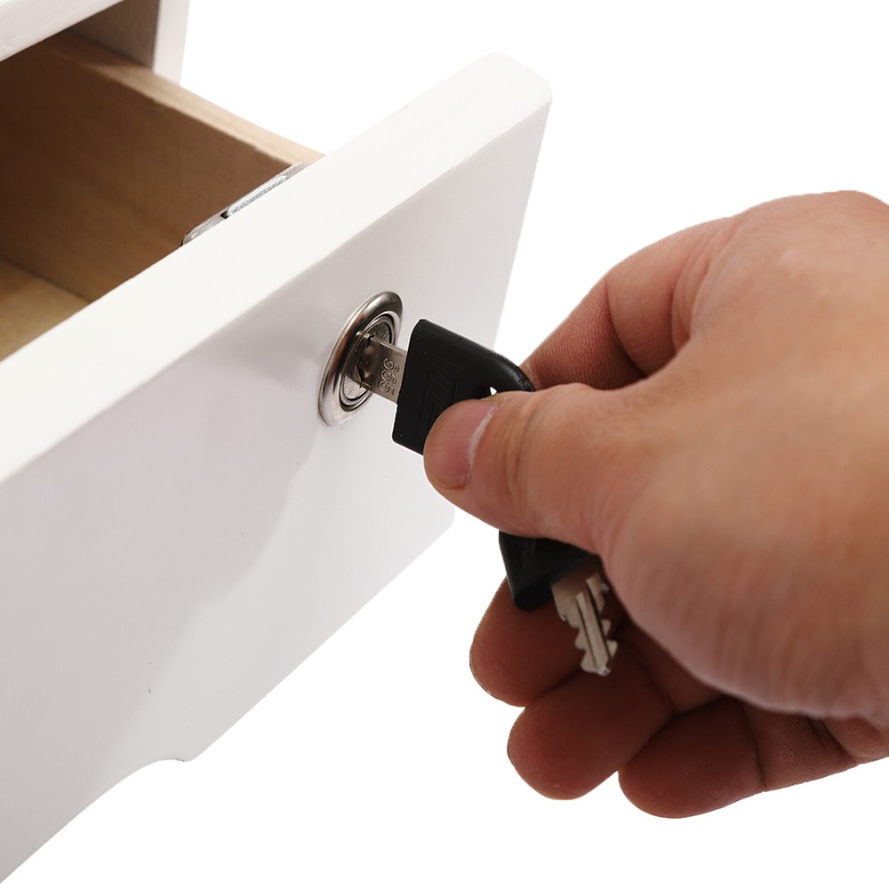 Desktop Storage Organizer With Lockable Drawer Home Office, Desktop Storage Box