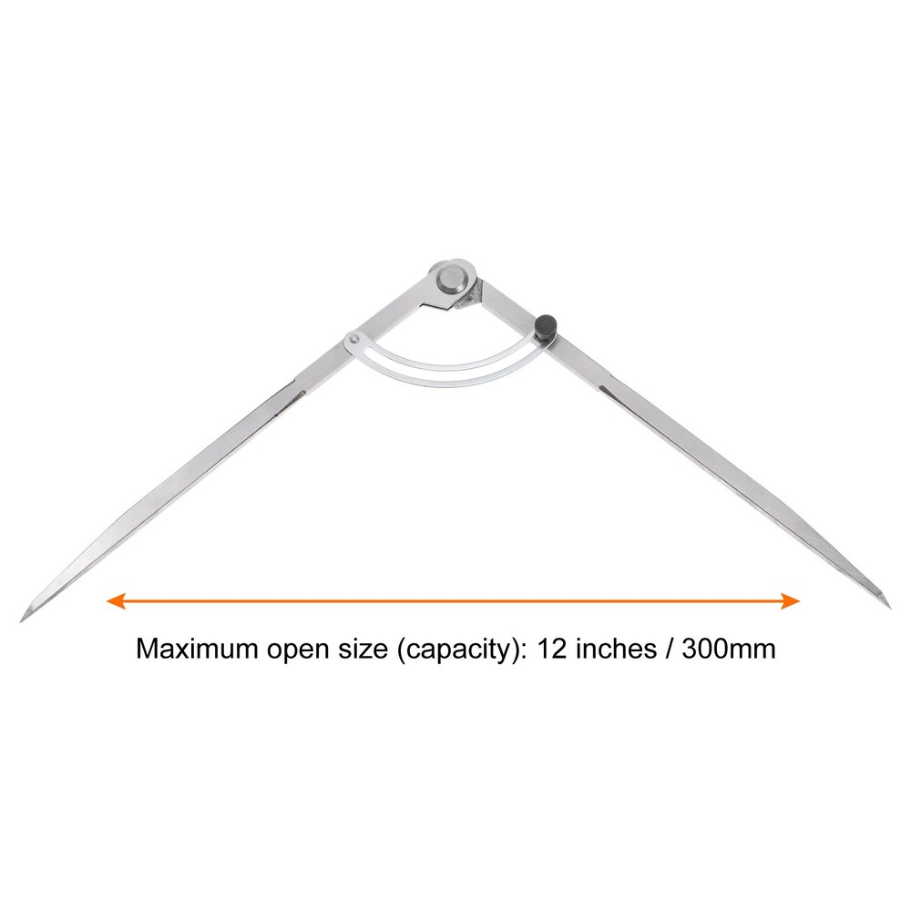 Wing Divider Compass 12 Inch 300mm Adjustable Woodworking Compass