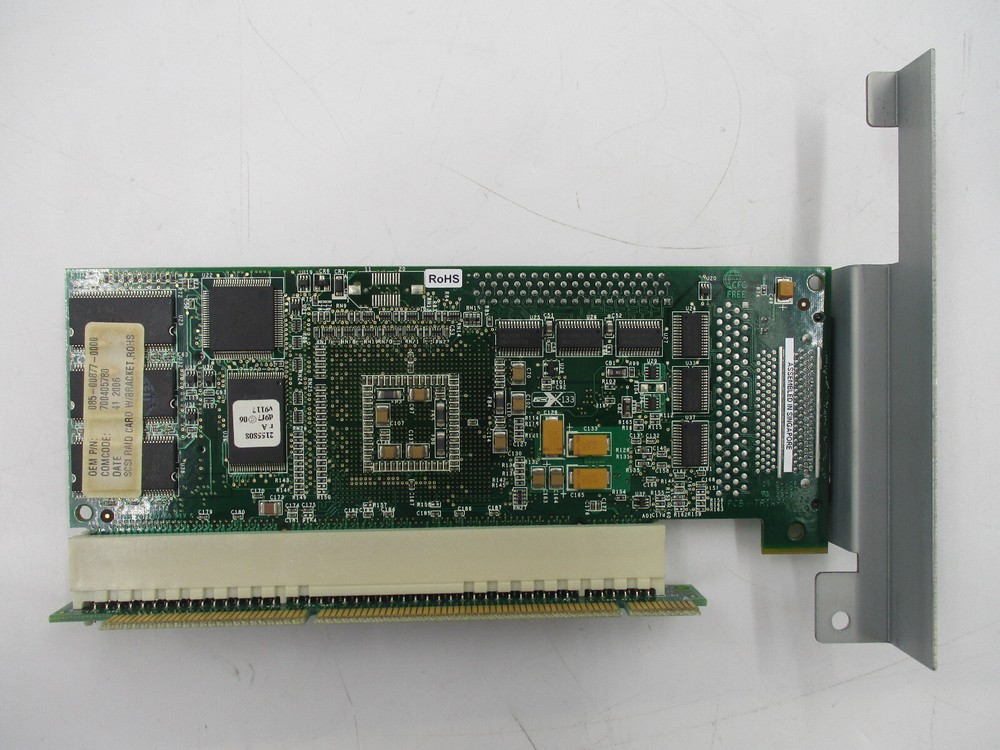 Adaptec ASR-2130SLP 128M SCSI Raid Controller Card with Bracket & Riser Tested
