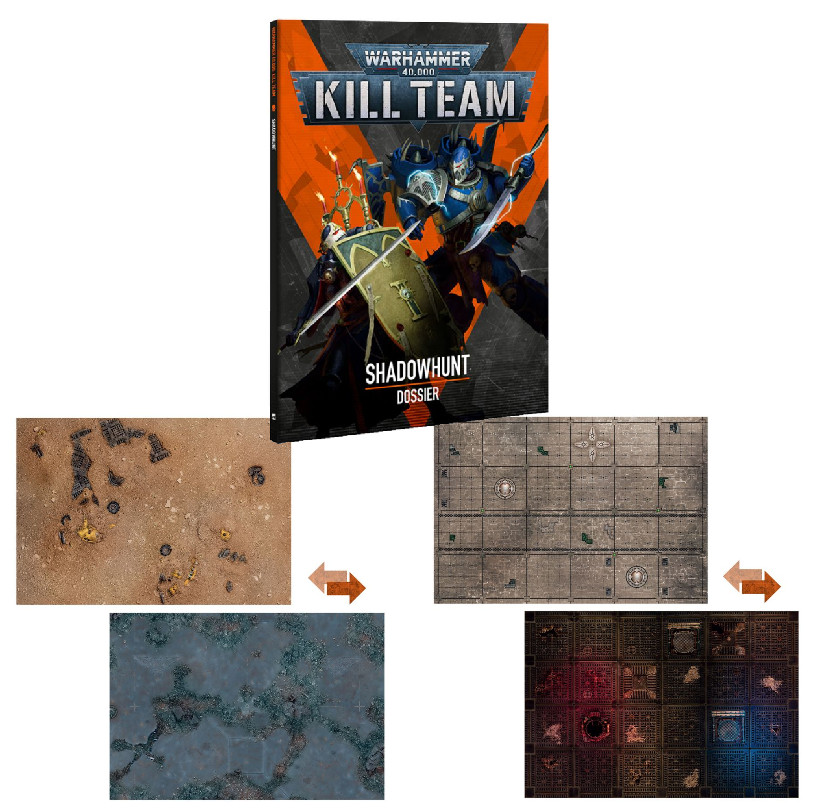 Dossier + Game Boards (x2) - Kill Team: Shadowhunt - Warhammer 40K