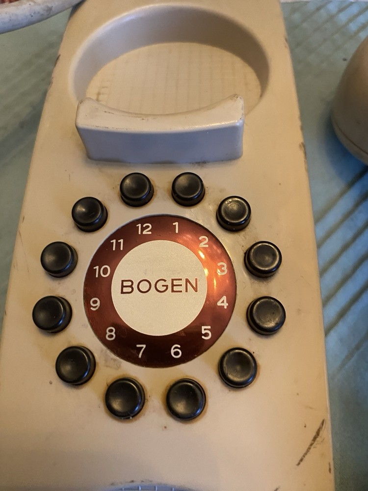 Vintage Bogen-Phone Model TD12-A Telephone Intercom With Power Cord Untested