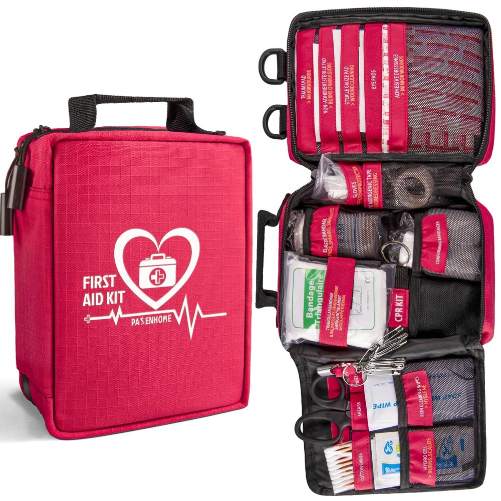 New Best First Aid Kit Trauma Kits with Labelled Compartments Molle System